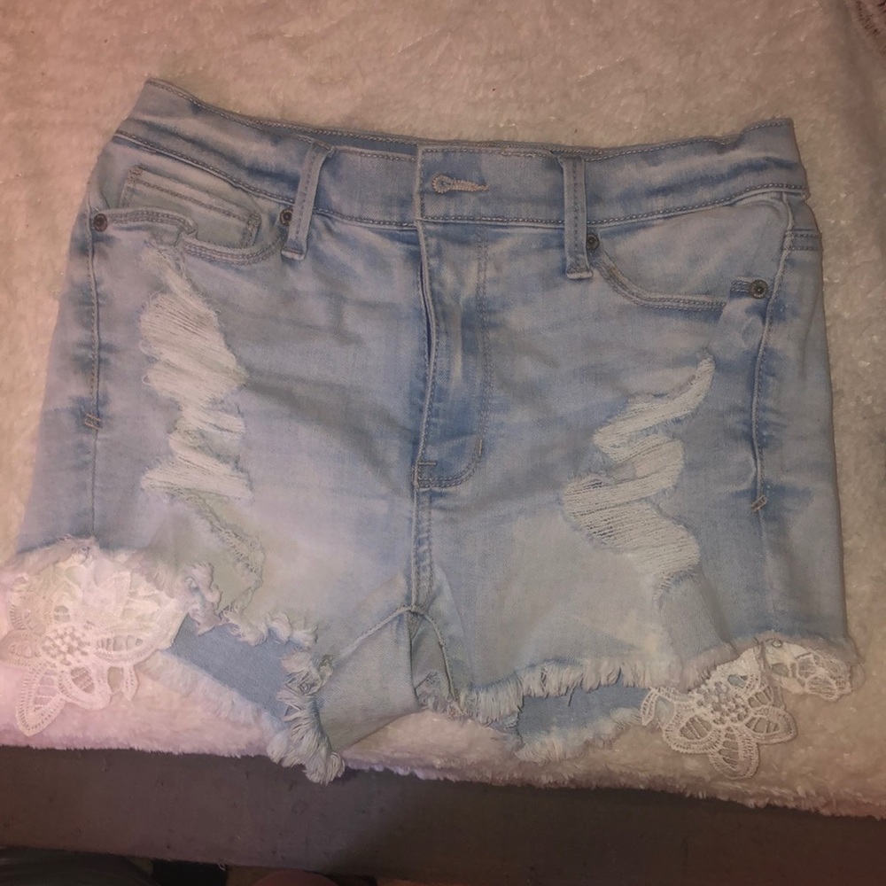 denim shorts